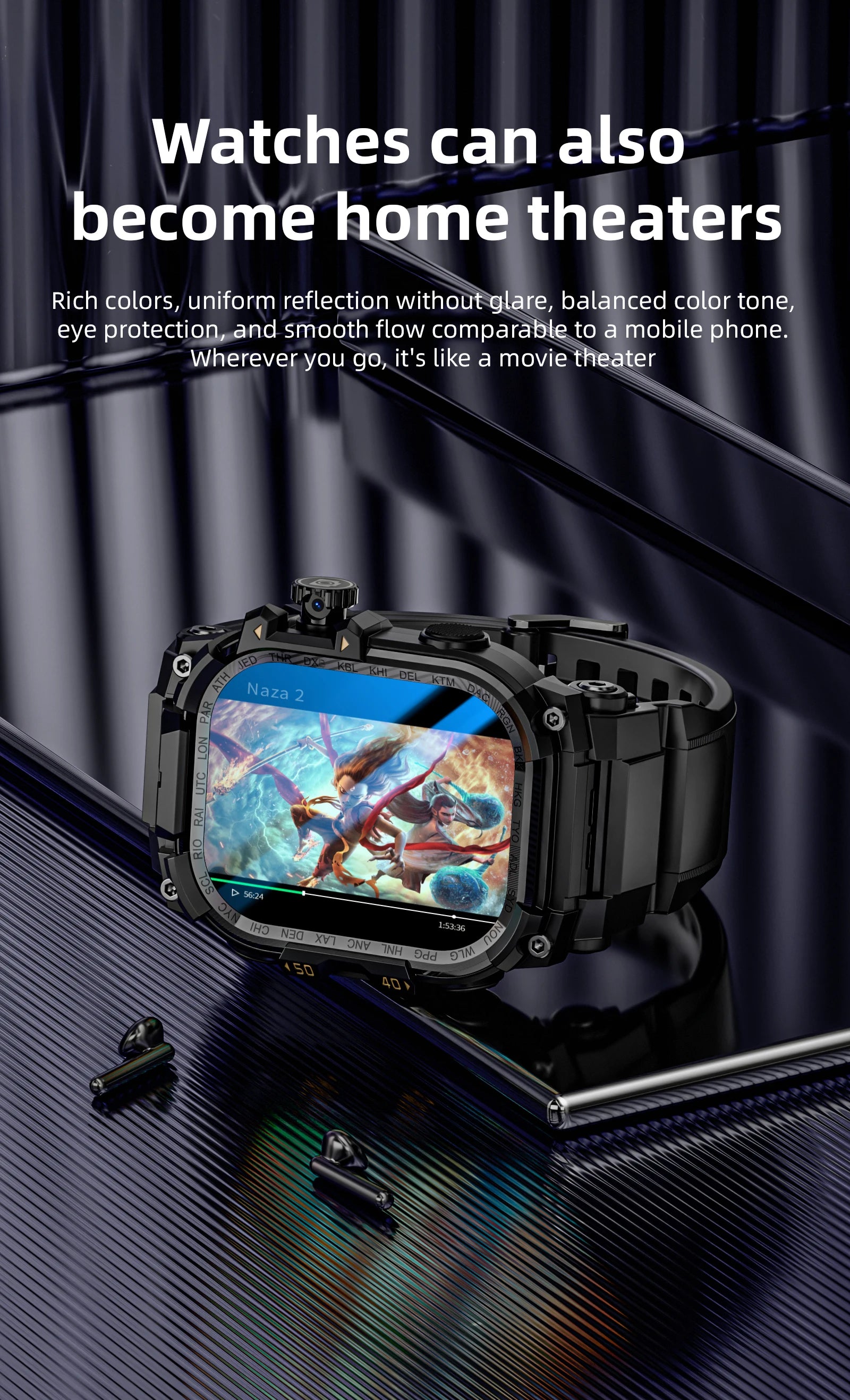 APPLLP 7 MAX 5G LTE Smartwatch 2.06inch Amoled Larger Screen Android 10.0 Smart Watch With 8MP Rotary Camera Sim Card Slot WIFI