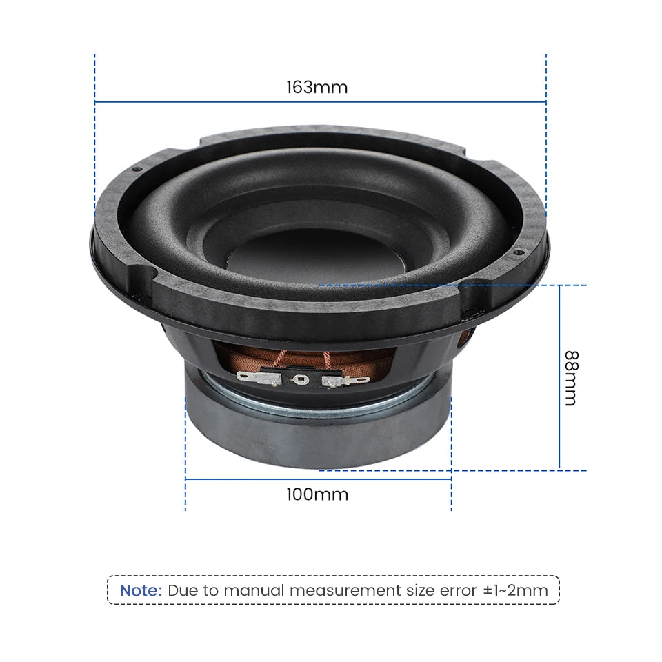 AIYIMA Audio 1Pcs 6.5 Inch 40W Subwoofer Speaker 4 Ohm Woofer Sound Speaker Bass Hifi Music Home Theater Louderspeaker Altavoz