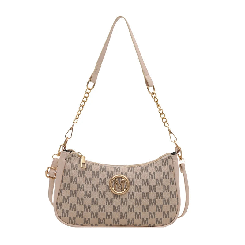 Vintage Floral Print Underarm Bag Women's Crossbody Shoulder Bag Casual Versatile Small Bag Popular Female Fashion Design
