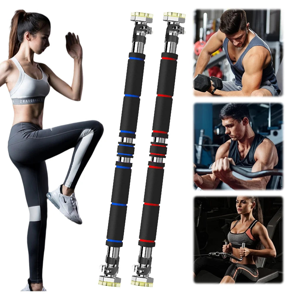 Doorway Pull Up Bar No Screws Mount Chin Up Bar Wall Mounted Upper Body Workout Bar For Home Fitness Strength Training
