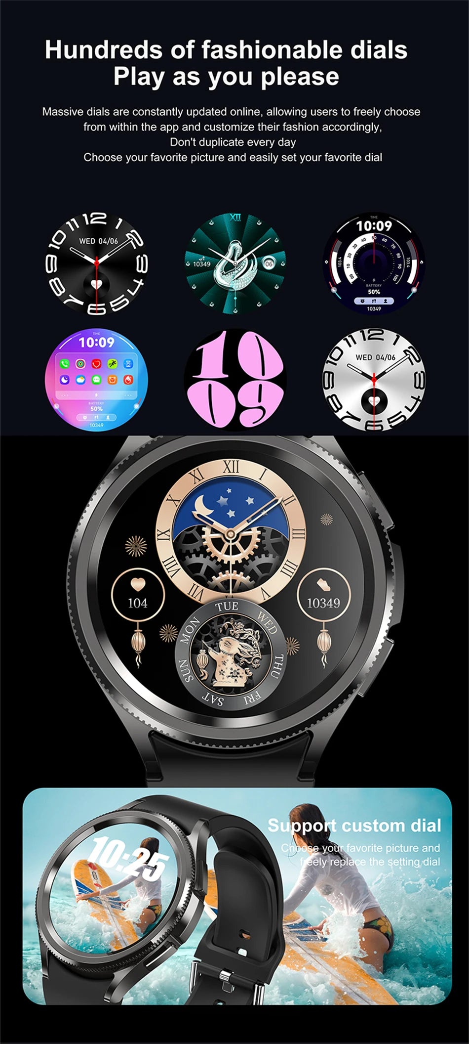 2025 New Watch 6 Smart Watch Men 1.46 inch GPS Sports Fitness Tracker Custom Dial Clock Heart Rate BT Calling SmartWatch Women