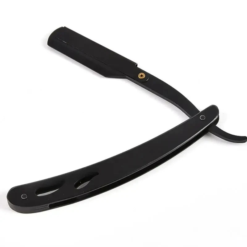 1/3/5pcs Professional Manual Shaver Straight Edge Stainless Steel Barber Razor Men Folding Shaving Shave Beard Cutter With Blade
