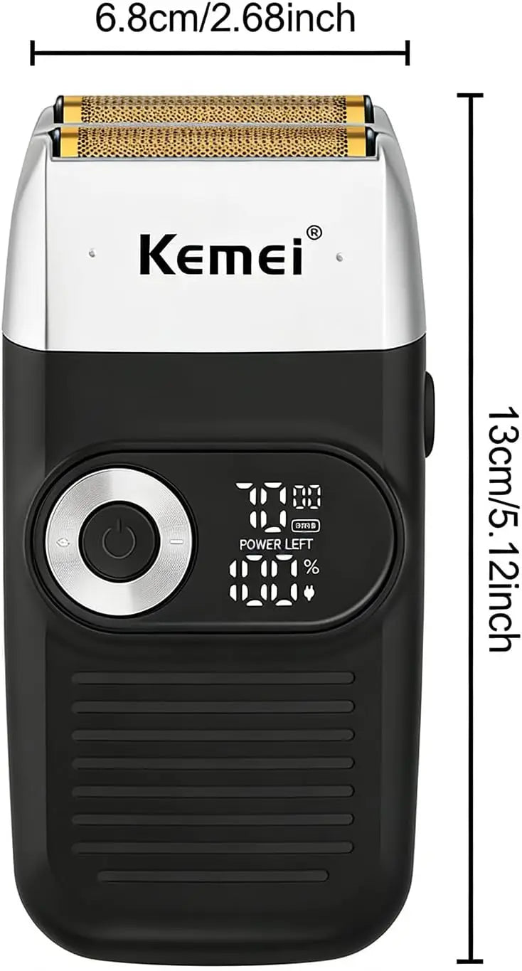 Kemei KM-2026 Original Electric Shaver Rechargeable Powerful Floating Razor Balds Head Shaving Machine for Men