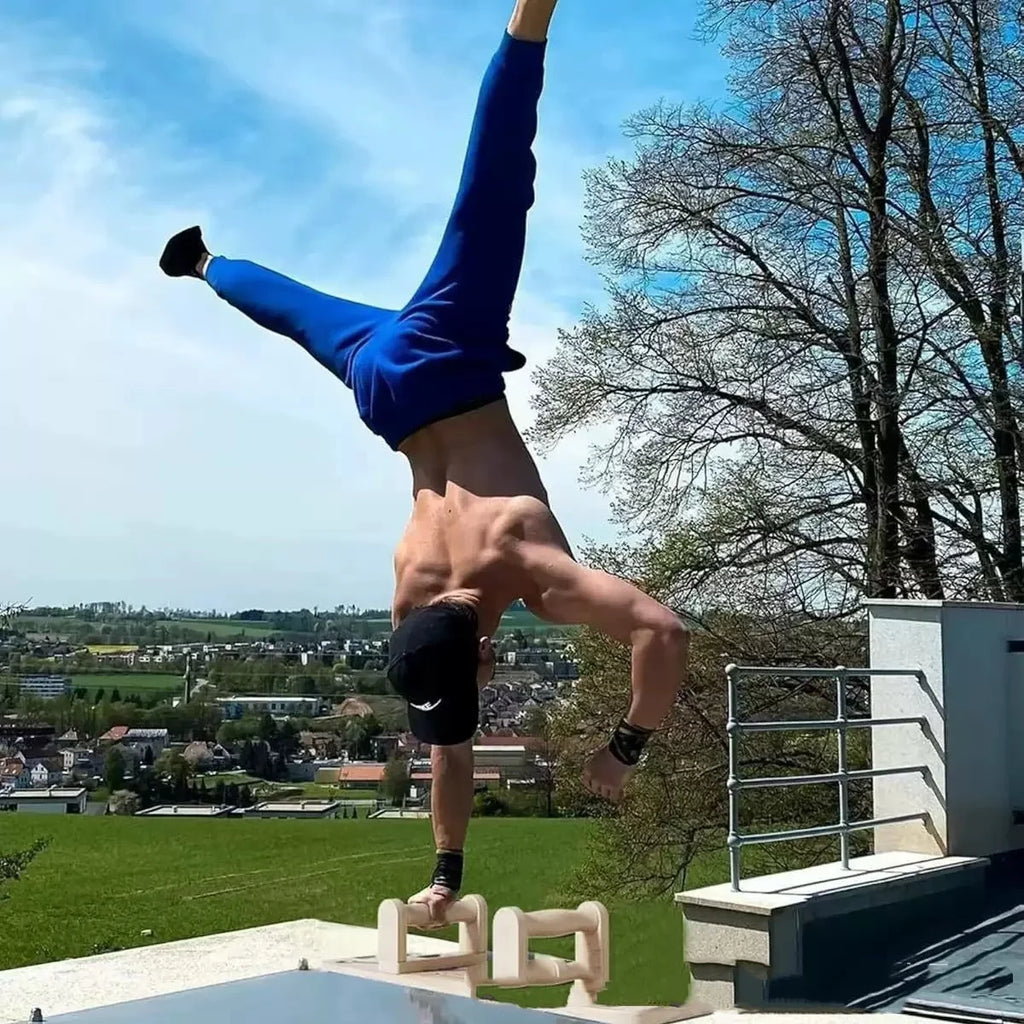 Planche Push-Up Bois Stabilité Core Fitness Maison