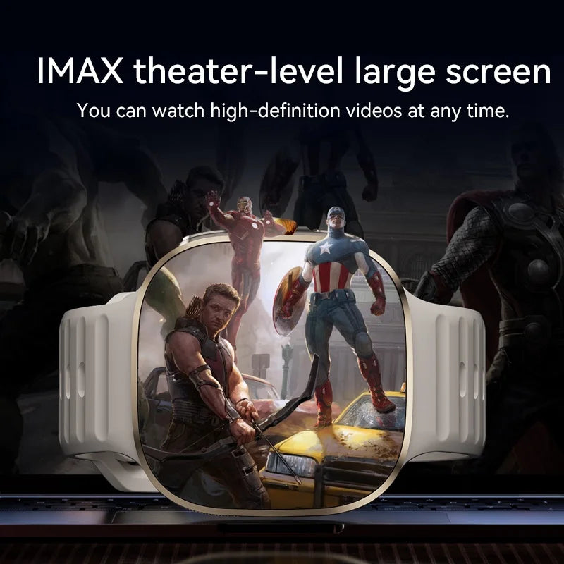 Original M99 Smartwatch with 2.4 Inch AMOLED Screen 4G/5G SIM Card Slot GPS WiFi 190° Rotating Camera Android 10.0 Gaming Watch