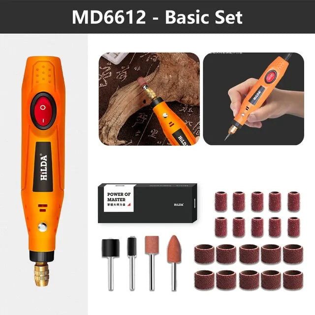 Electric Mini Drill Grinder Engraving Pen Mini Drill Electric Rotary Tool Grinding Machine Accessories