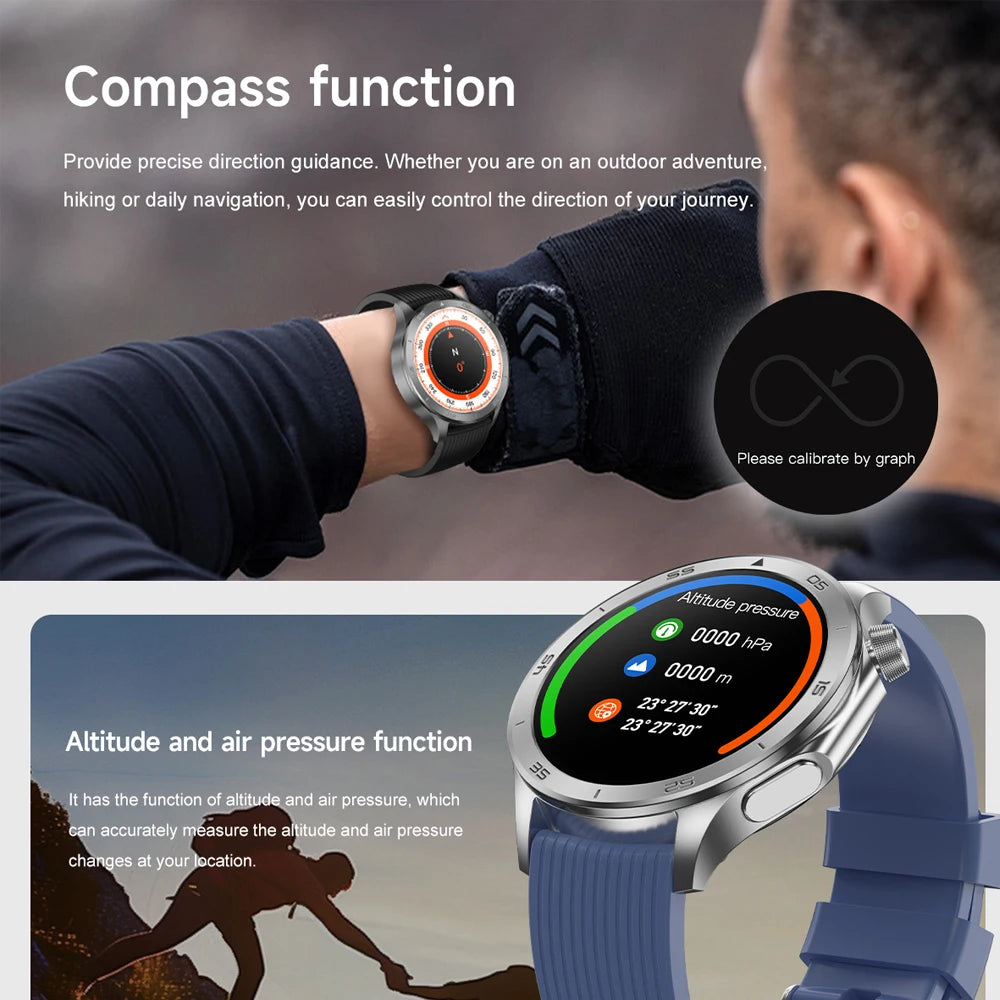 For OPPO Watch X Smart Watch Men High-end Business Men Bluetooth Call IP68 Waterproof Fitness Tracker Smartwatch Man 2025 New