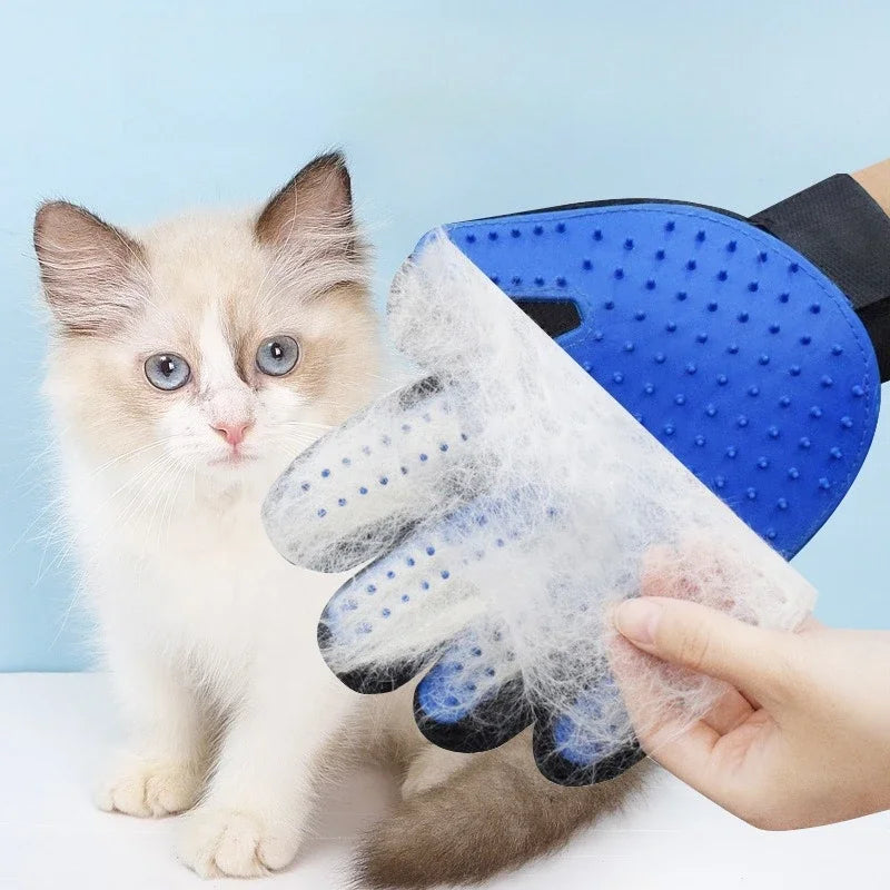 Pet Hair Glove Comb Pet Dog Cat Grooming Cleaning Glove Deshedding Hair remover Massage Brush Animal Supplies Cat Accessoies