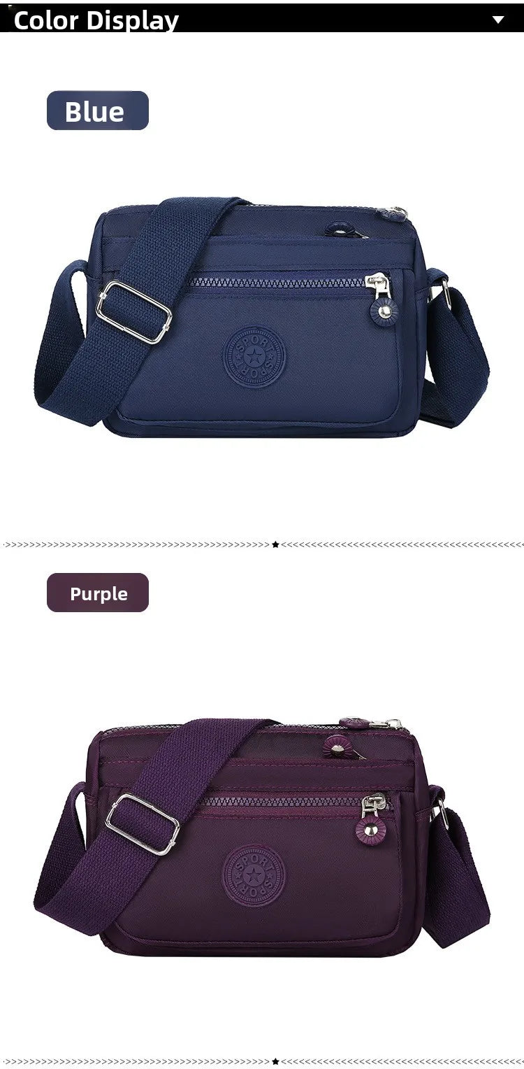 Waterproof Nylon Oxford Cloth Crossbody Bag Women's Single Shoulder Bag Versatile Durable Soft Casual Style Youth Fashion
