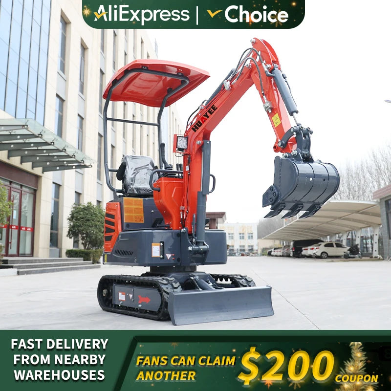 Hydraulic Mini Excavator Prices Multifunctional EPA Engine Small Diggers Portable Excavadora Customize Mini Small Excavators