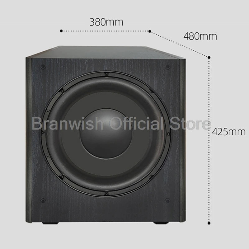 12 Inch Active Subwoofer 400W Powerful Speaker HiFi 3-Driver Loudspeakers Built-in Amplifier Audio For Home Theater Sound System
