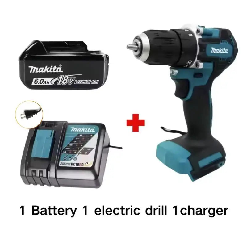 100% Brand New Original Makita DDF487 Cordless Driver Drill Brushless Electric Impact Screwdriver 18V Rechargeable Power Tool