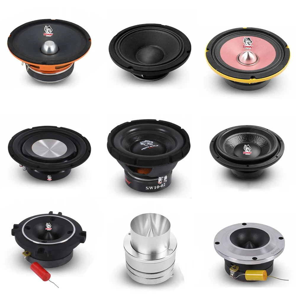 New Arrival Soway SW-10180 RMS 600W Bass Woofer 8"12"15 Inch Subwoofer for Car 16 Years Shop on