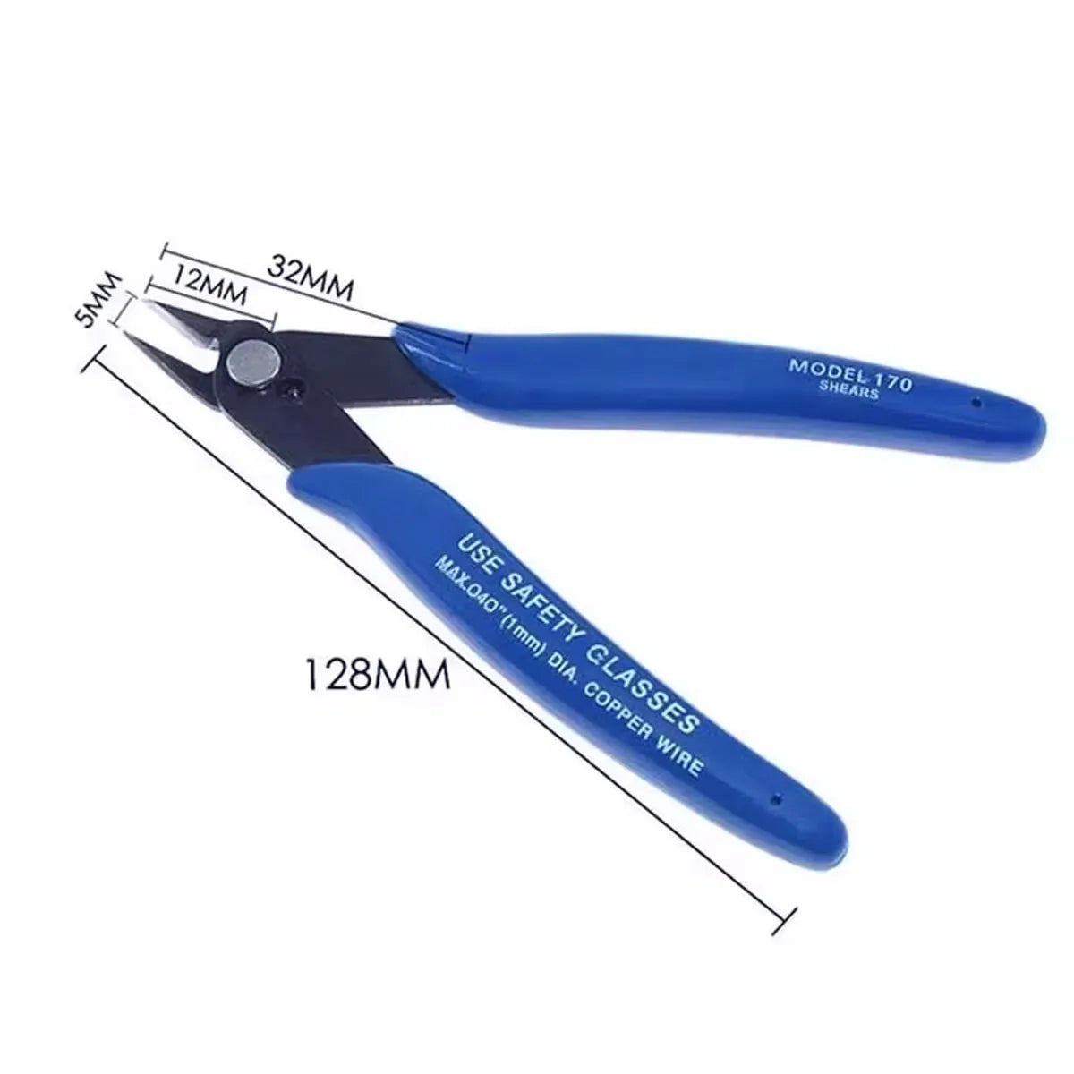 170 Wire Cutter DIY Trimmer Diagonal Side Cutting Cable Nippers Red Blue Pliers Hand Mini Snips Flush Nipper Trimmer Hand Tools