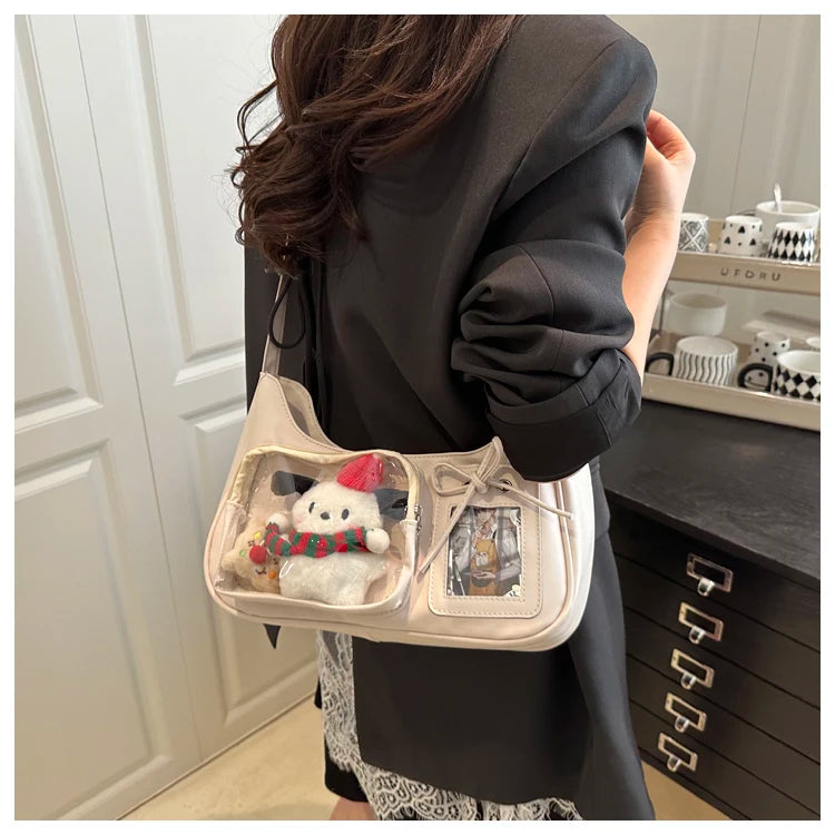Design Sensation Single Shoulder Slant Crossbody Bag Basic Model Grain Bag Pain Bag for Girls Soft Synthetic Leather Sq...