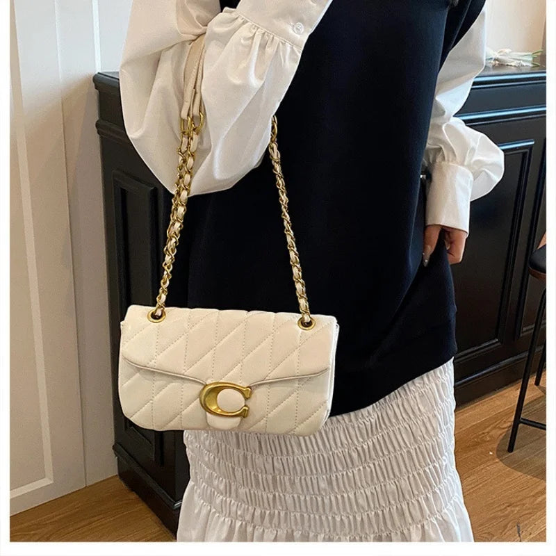 Advanced Chain Diamond Grid Bag, High-quality Women's Small Bag, Small Fragrant Style Crossbody Bag, New Bag, Shoulder Bag