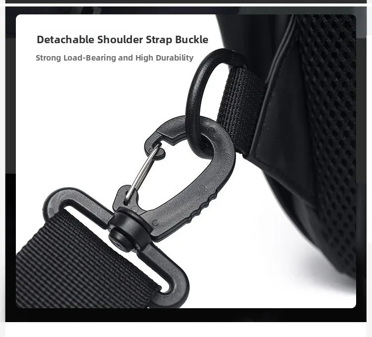Large Capacity Fashion Waterproof Men's Crossbody Bag Travel Casual Ladies Single Shoulder Slant Bag Korean Style Chest Bag