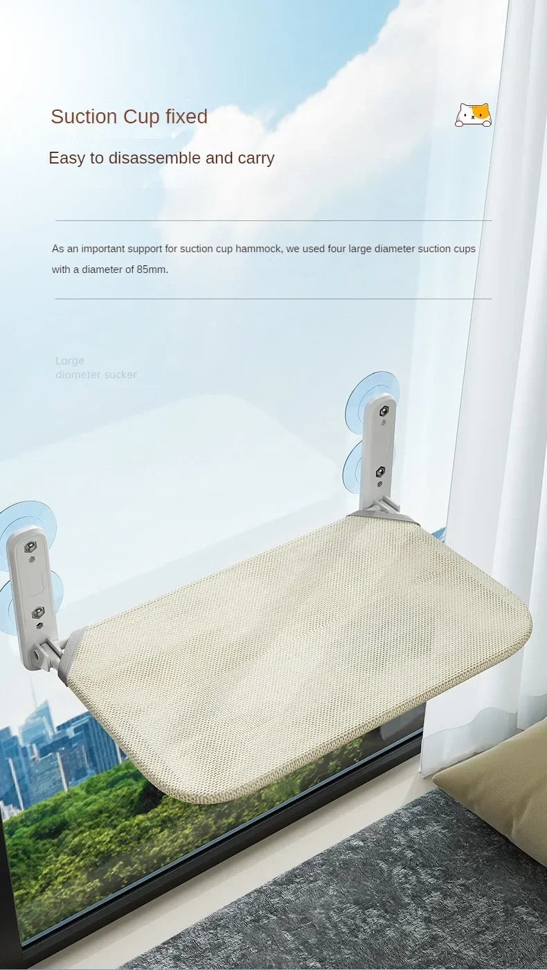 Cat Hammock Super Suction Cup Swing Winter Sun Can Be Removed And Washed Mattress Windowsill Glass Hanging Bed Pet Supplies