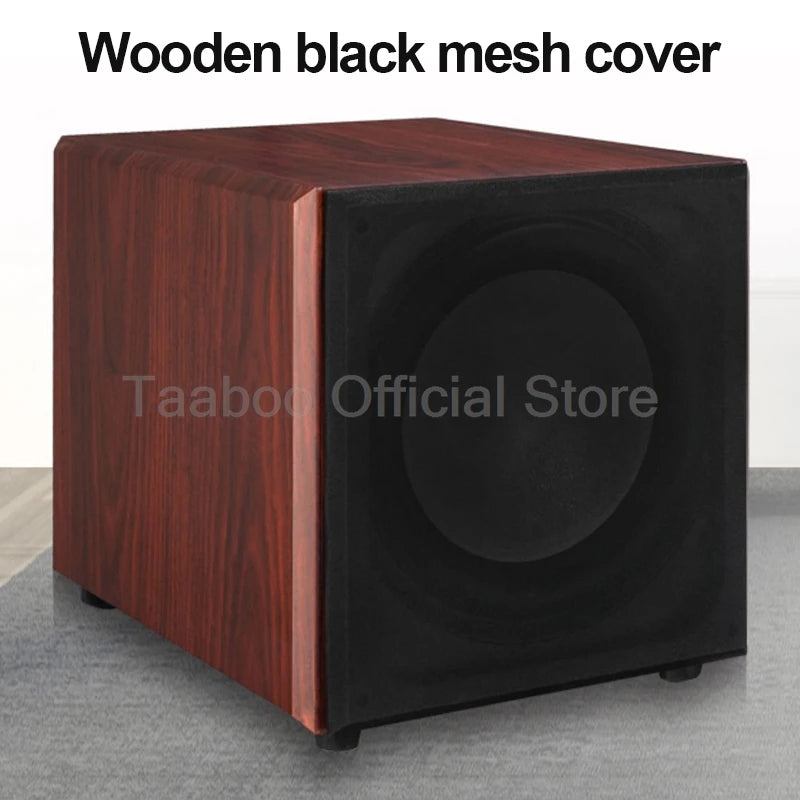 Super Subwoofer High Power 10/12 Inch Speaker Active HiFi Wooden Subwoofer High Fidelity Home Theater Audio Amplifier Speaker