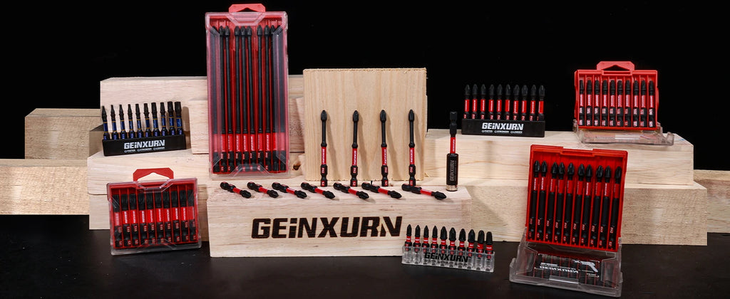 Geinxurn Impact Tough #2 Phillips Insert Driver Bits,Magnetic S2 Steel PH2 Screwdriver Bits Set with Storage M-Box