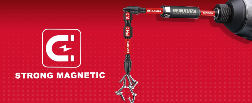 Geinxurn Impact Tough #2 Phillips Insert Driver Bits,Magnetic S2 Steel PH2 Screwdriver Bits Set with Storage M-Box