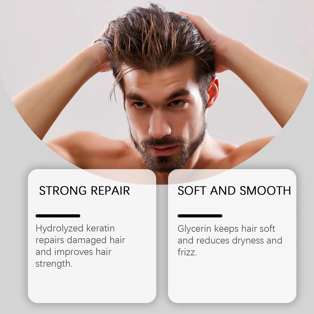 Long Lasting Hair Styling Wax For Men Strong Hold Hairstyle Finished Hair Styling Clay Mud Salon Hair Cream Refreshing Hair Wax