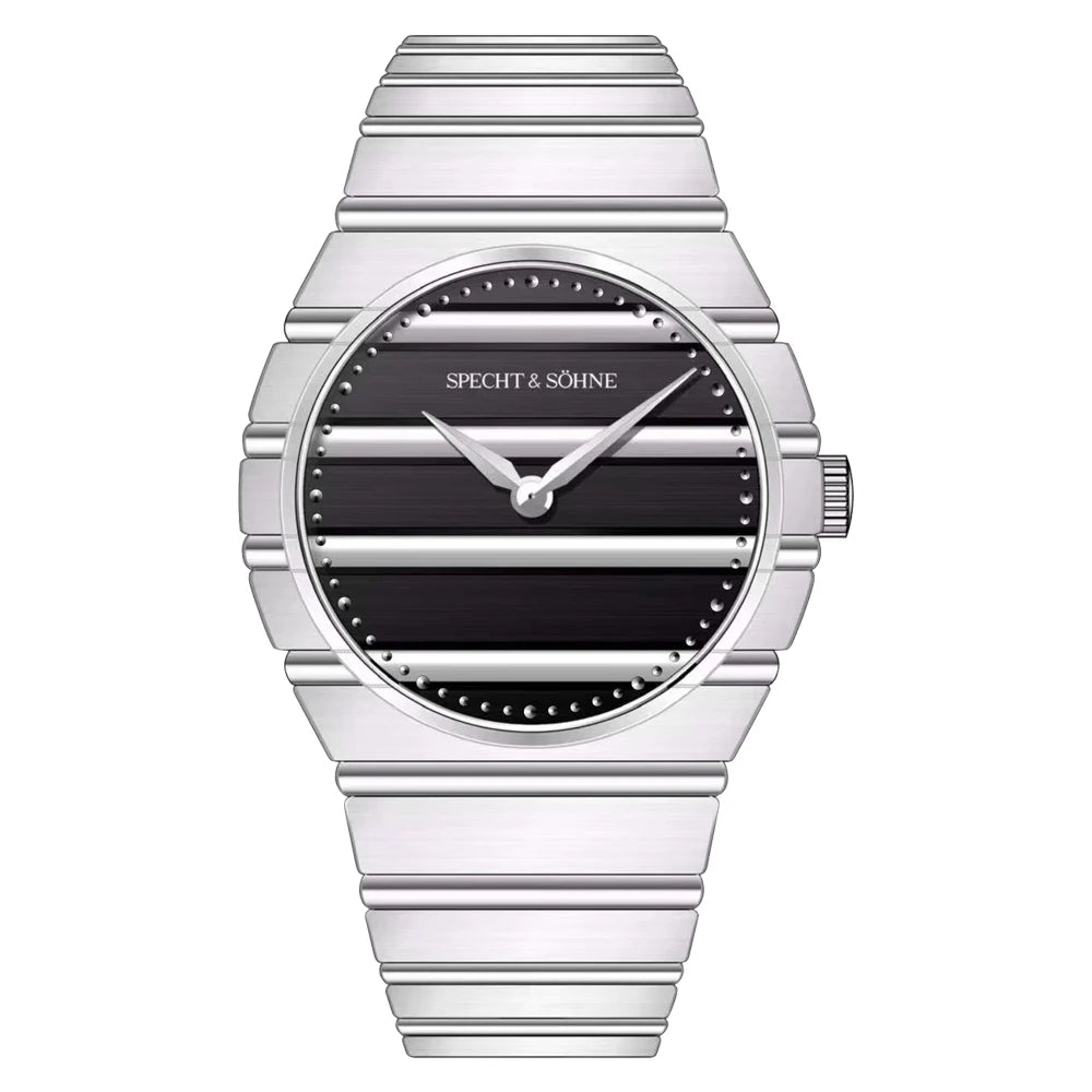 2025 New Arrivals Specht & Söhne POL Watches For Men Ultrathin Steel Sapphire Crystal Blue Quartz Watch Relogio Masculino 37MM