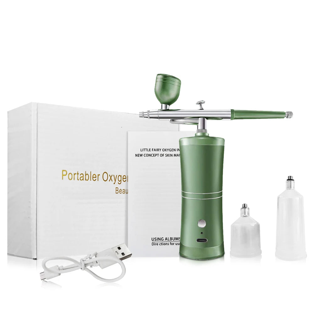 Airbrush for Paint Cake Makeup Cordless Airbrush Sprayer Gun 0.3mm Nozzles Handhold Portable Airbrush Nail Kit with Compressor