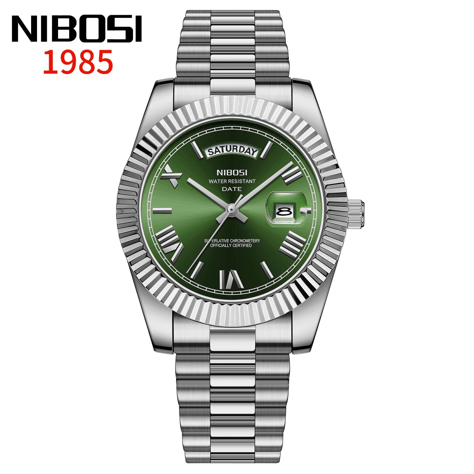 NIBOSI Top Brand Luxury Men Watches Fashion Wristwatch Day Date Miyota Quartz Watch Men Waterproof Steel Male Clock Reloj Hombre