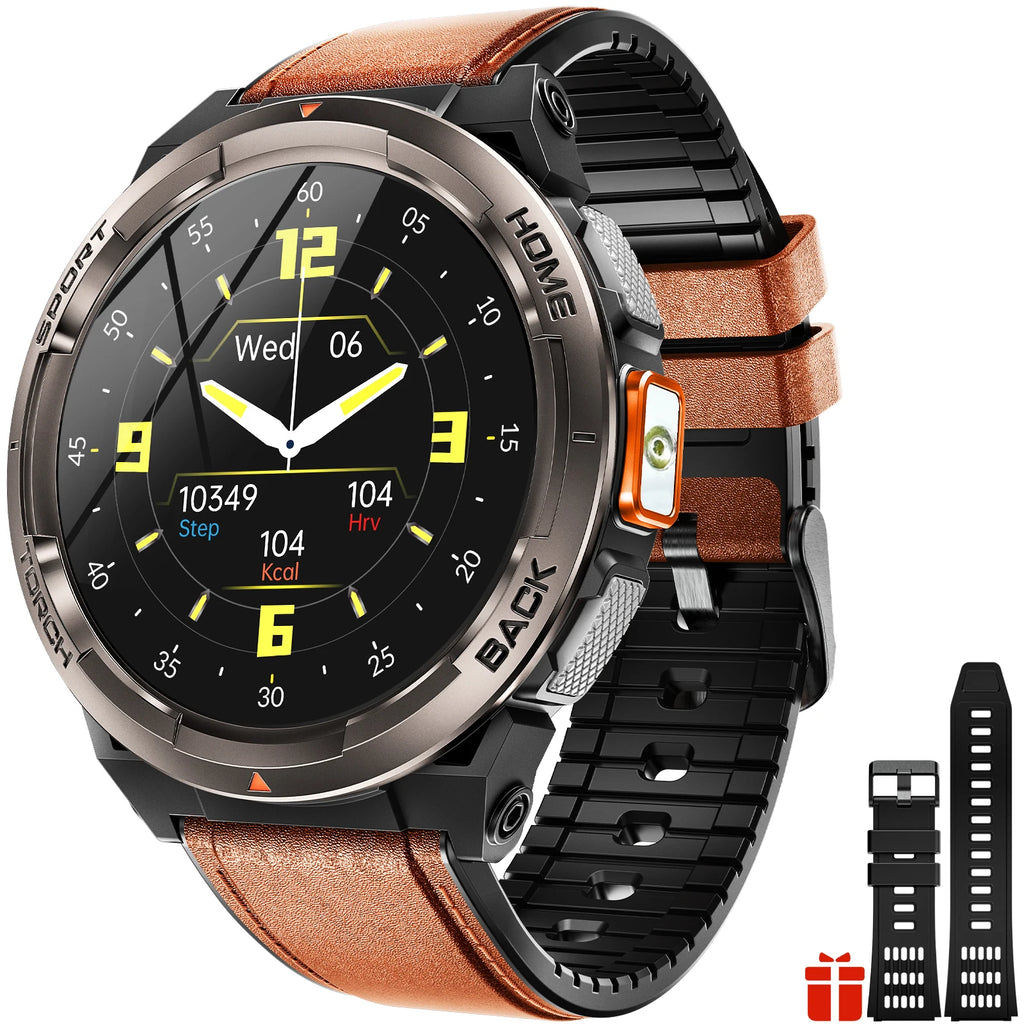 EIGIIS Smart Watch KE5 2024 3ATM Waterproof Original Design Sports Watch With Compass And Altitude Barometer LED Flashlight Call