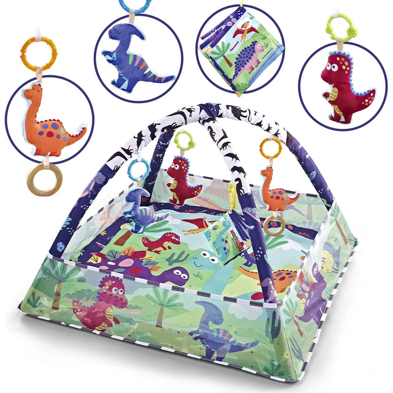 Multifunctional Baby Fitness Frame Crawling Game Blanket Educational Mat Fence Crawling Kids Activity Mat Gym Baby Toys Gift