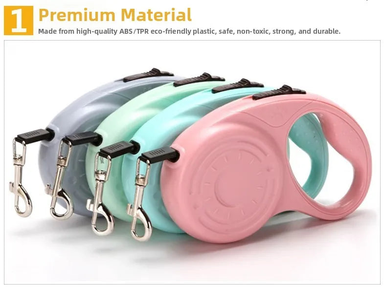 Automatic Retractable Dog Leash Outdoor Pet Traction Device ABS Material Non-Patented Pet Supplies Dog Walking Rope