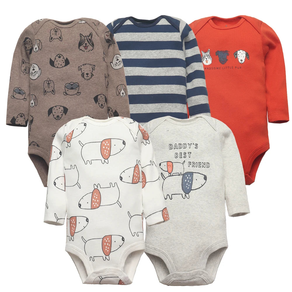 2023 Spring Autumn Baby Bodysuits Long Sleeve Baby Boy Girl Clothes 100% Cotton Bebe Jumpsuit Newborn Body Infant 0-24Month