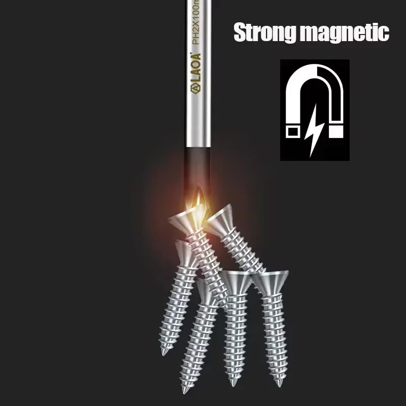 LAOA2pcsS2 alloy steel screwdriver household screwdriver phillips screwdriver screwdriver repair with magnetic