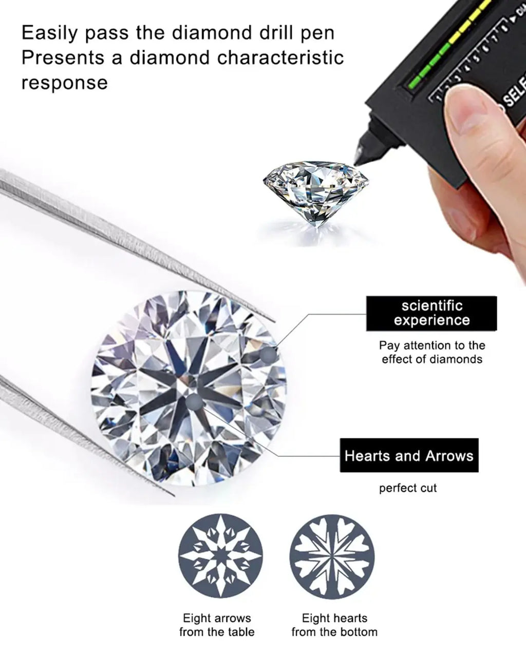 Solid 14K Gold Filled 4 Prong D Color Moissanite Stud Earrings for Women Wedding Diamond Ear Studs Fine Jewelry Birthday Gift