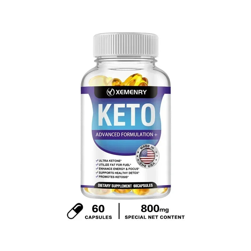 Keto Capsules - Weight & Fat Management, Burn Belly Fat, Detoxification, Digestion, Immunity