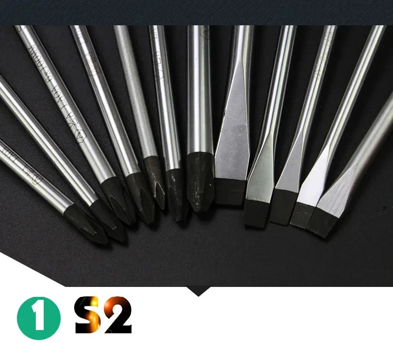 LAOA2pcsS2 alloy steel screwdriver household screwdriver phillips screwdriver screwdriver repair with magnetic