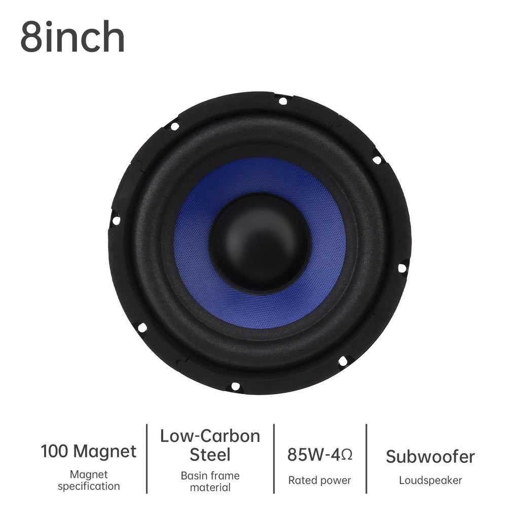 1pc 5/6.5/8/10 Inch Bass Loudspeaker Woofer Speaker for Car Audio/Home Theaters,Wide Frequency Response Car Audio Stereo Speaker