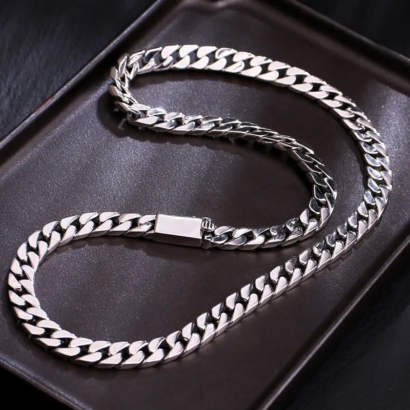925 Silver Chains Original Certified Cuban Chain Authentic 925 Silver Necklace