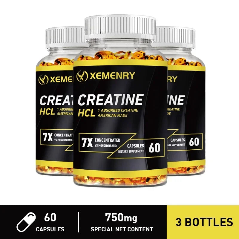 Creatine HCl - Muscle,Cognitive,and Cellular Energy Support,Boosts Energy, Endurance, Improves Athletic Performance