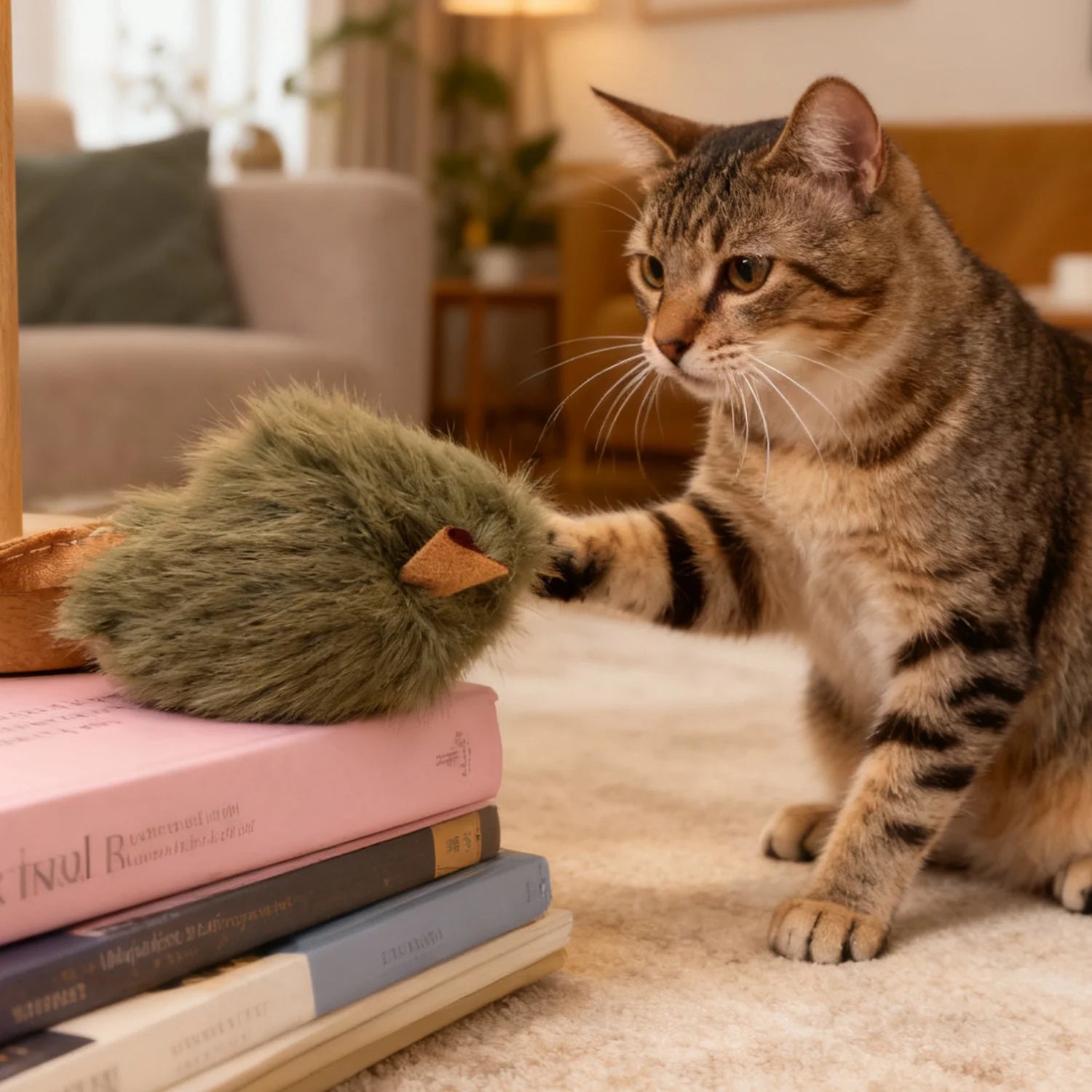 10/1PCS Interactive Mouse Plush Cat Chew Toy Squeaky Imitation Mice Bite-resistant Kitten Toy Interactive Plush Cat Toy Supplies
