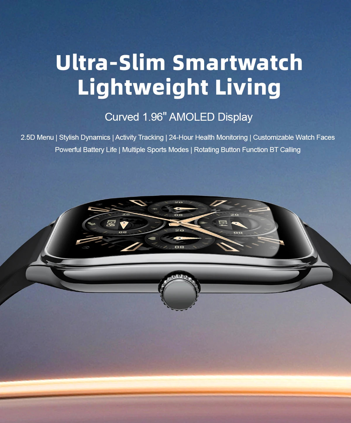 2026 New Ultra Thin AMOLED Smart Watch Men 386*448HD Screen Fashion Women Sports Bracelet BT Calling Waterproof Smartwatch gift