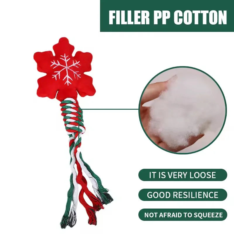 Cotton Double Knot Dog Rope Toy Chew Toy Teething Stick For Puppy Small Medium Dogs Interactive Self Entertaining Pet Play Toy