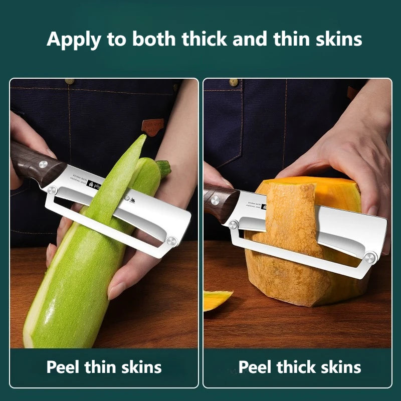 PLYS Multi-Function Peeler Fruit Knife Household Sharp Stainless Steel Peeling Knife Kitchen-Specific Peeler Apple Slicer Kitche