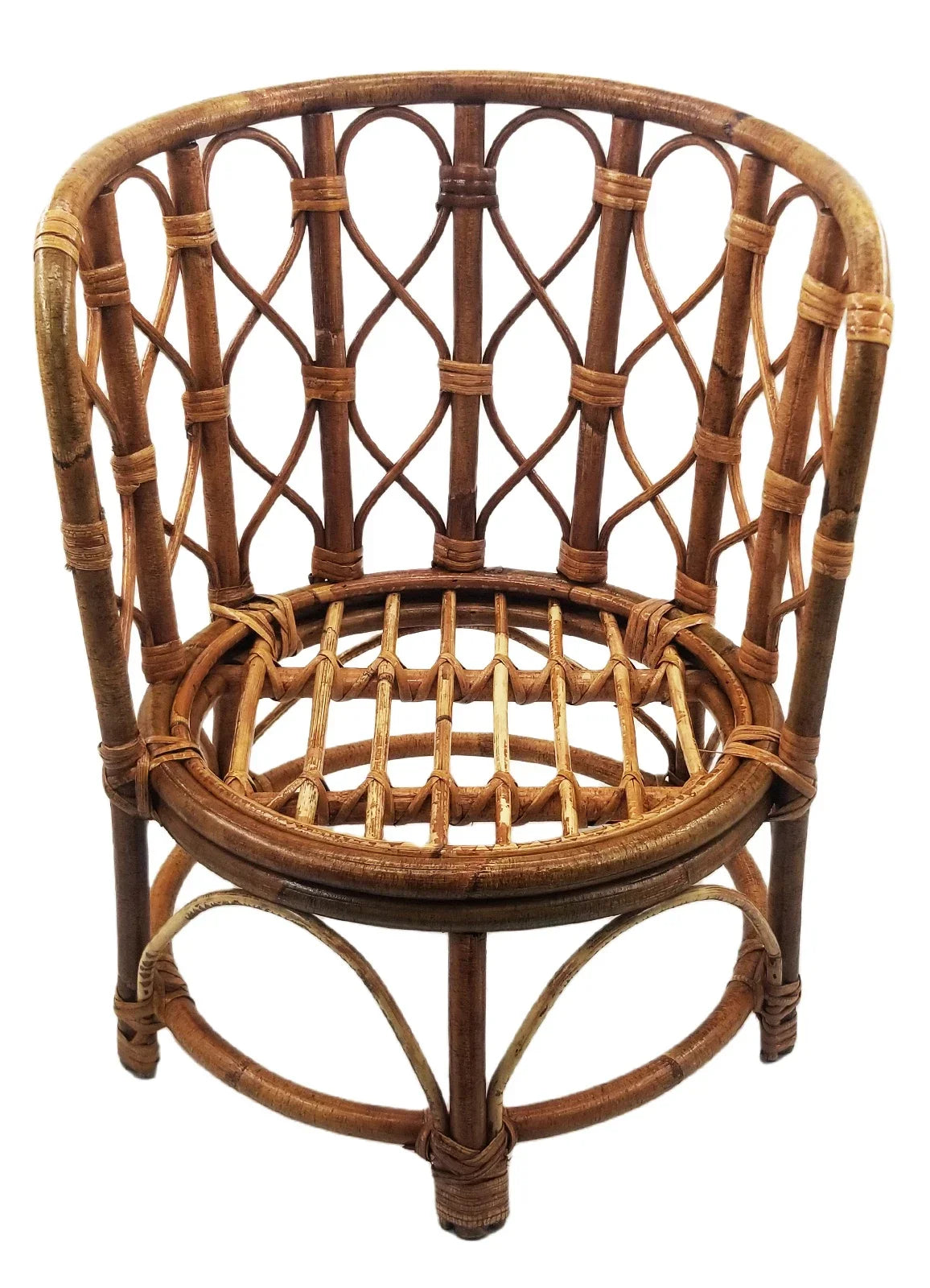 Baby Chair Newborn Photography Props Furniture Retro Bamboo Boy Wooden Bed Newborn Photo Posing Prop Basket Baby Crib Accessori