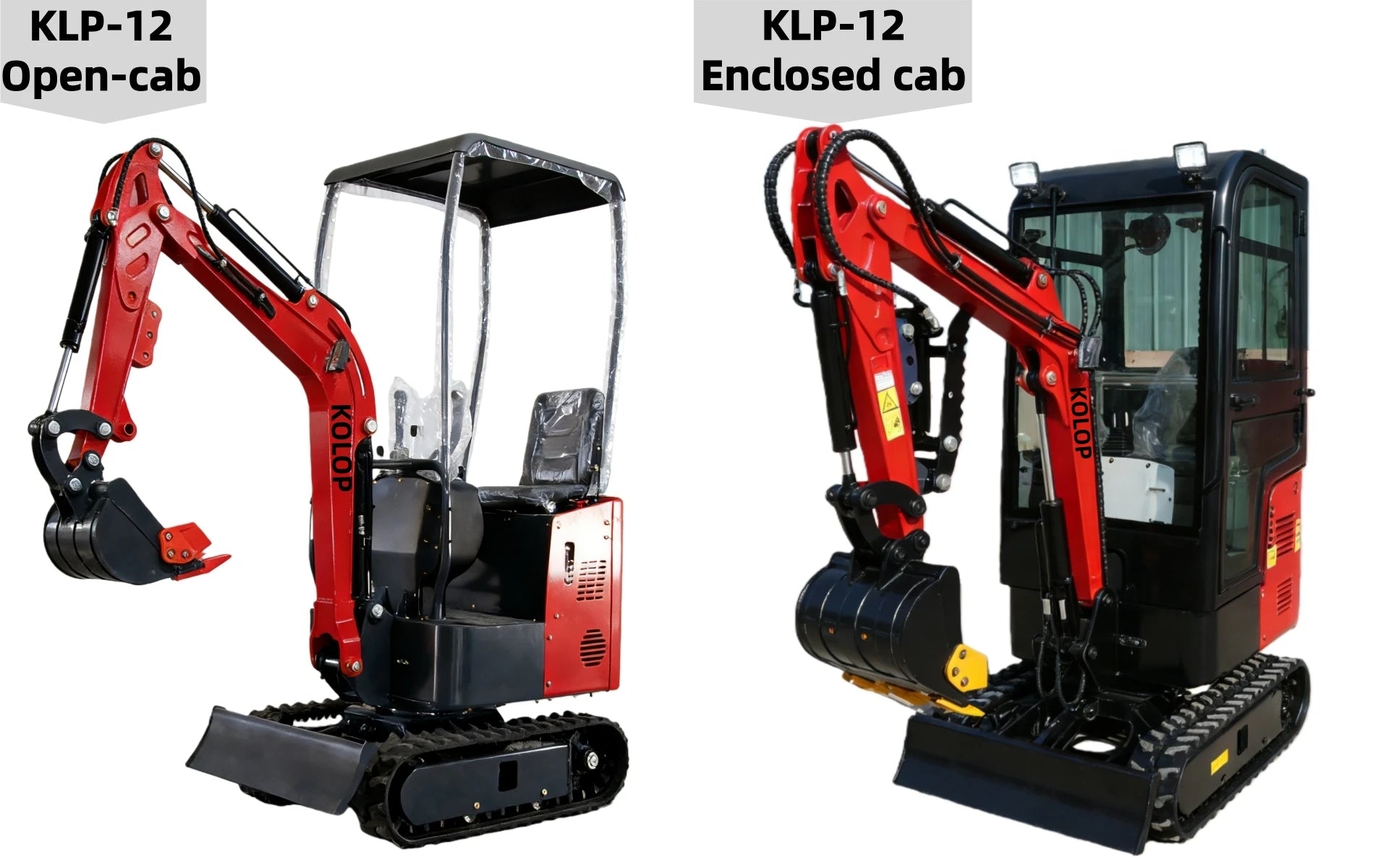 Enclosed Cab 2 Ton Mini Excavator 1 Ton Tracked Mini Digger Customized EURO 5 Kubota Yanmar Diesel Engine Fast Delivery