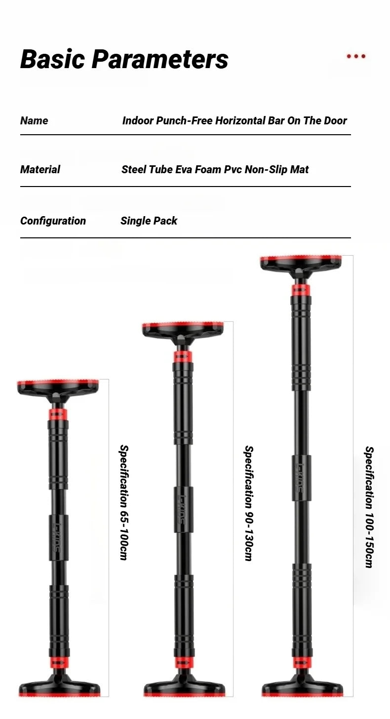Slider Horizontal Bar Indoor Home Fitness Equipment Pull-Ups Children'S Sports Family No Punching Door Single Adjustable Pull