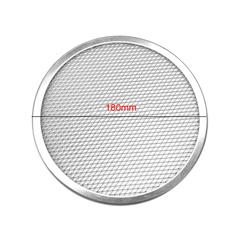 1PC 6-20 Inch Pizza Screen Pan Metal Net Non Stick BakingTray New Seamless Aluminum Alloy Metal Net Bakeware Kitchen Pizza Tools