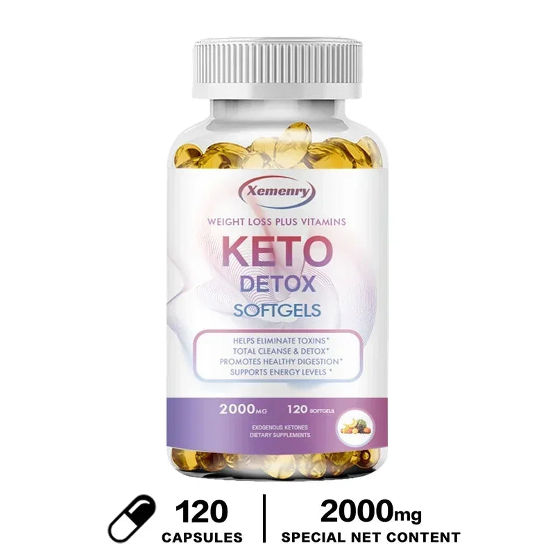 Keto Capsules - Promote Weight Management, Improve Metabolism, Support Body Cleansing and Detoxification