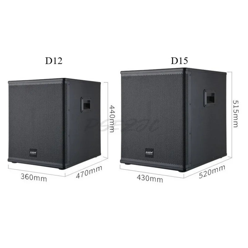 Bar KTV Single 12 Inch Single 15 Inch High-power Subwoofer Passive Speaker PVC Home Theater Subwoofer